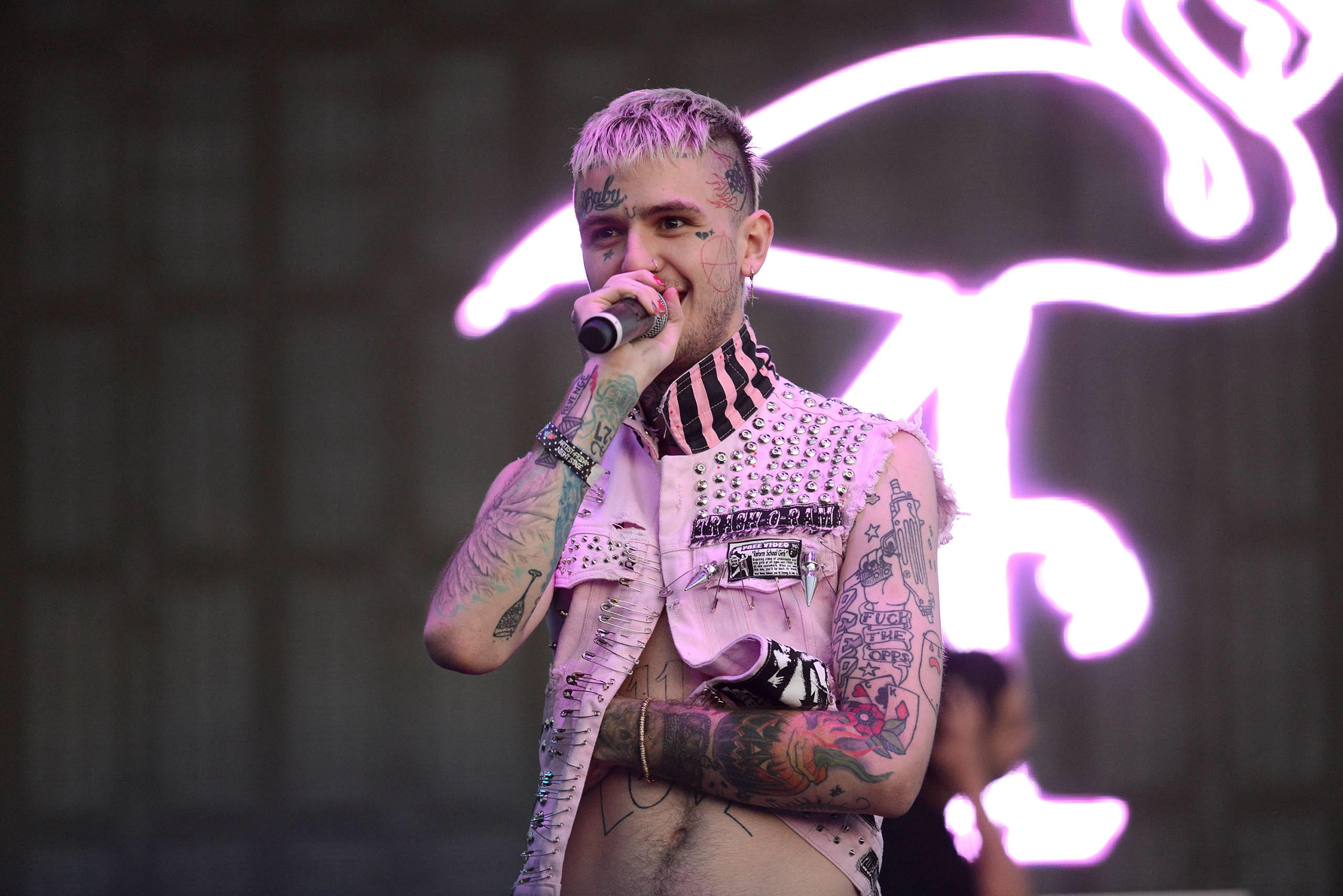 Lil Peep live am 08. September 2017 in Anaheim, Kalifornien