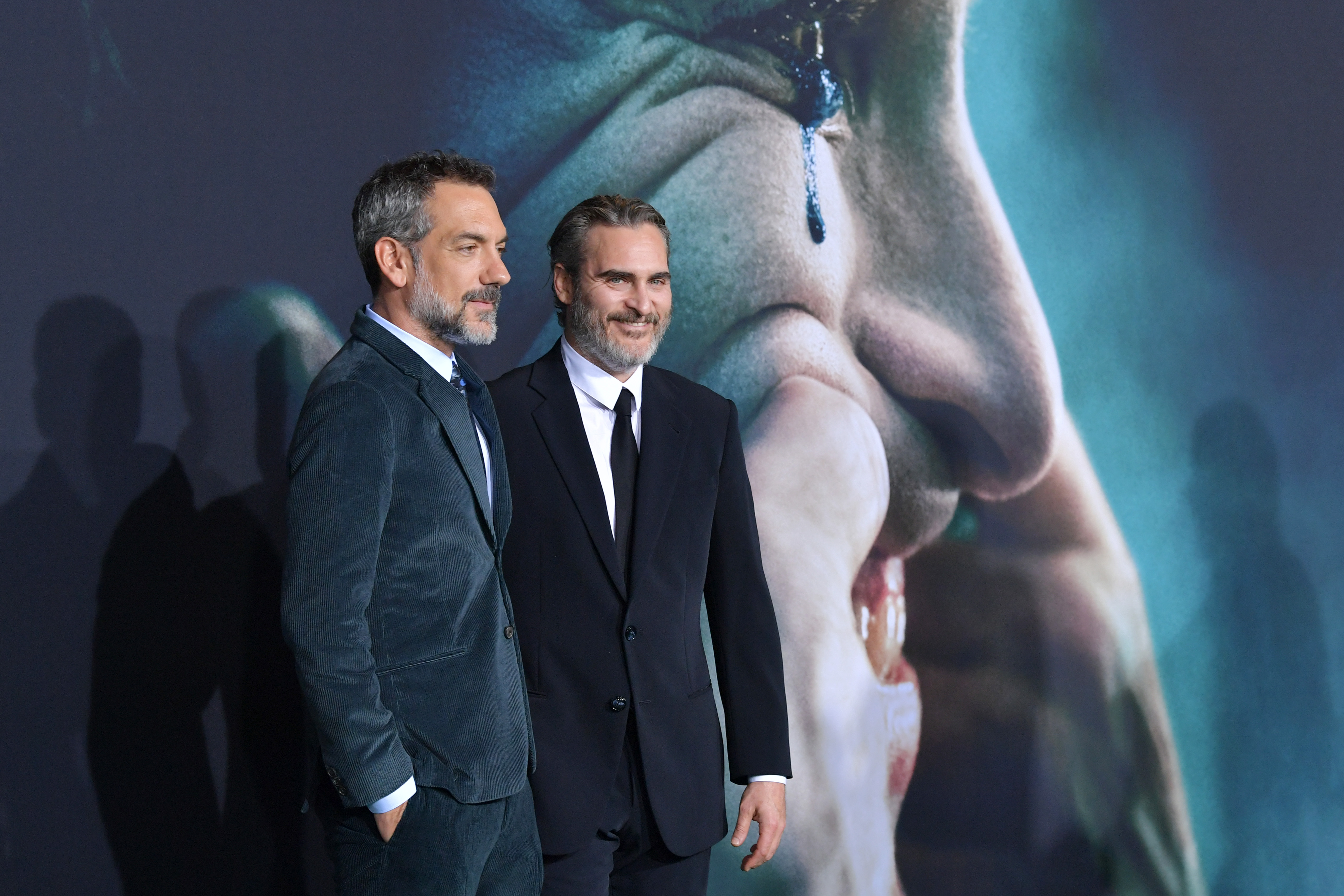 Regisseur Todd Phillips und Joaquin Phoenix bei der „Joker“-Premiere am 28. September 2019 in Hollywood