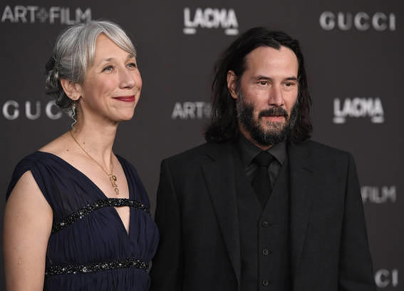 Graue Haare, also wirklich! Keanu Reeves und Alexandra Grant am 2. November 2019 in Los Angeles.