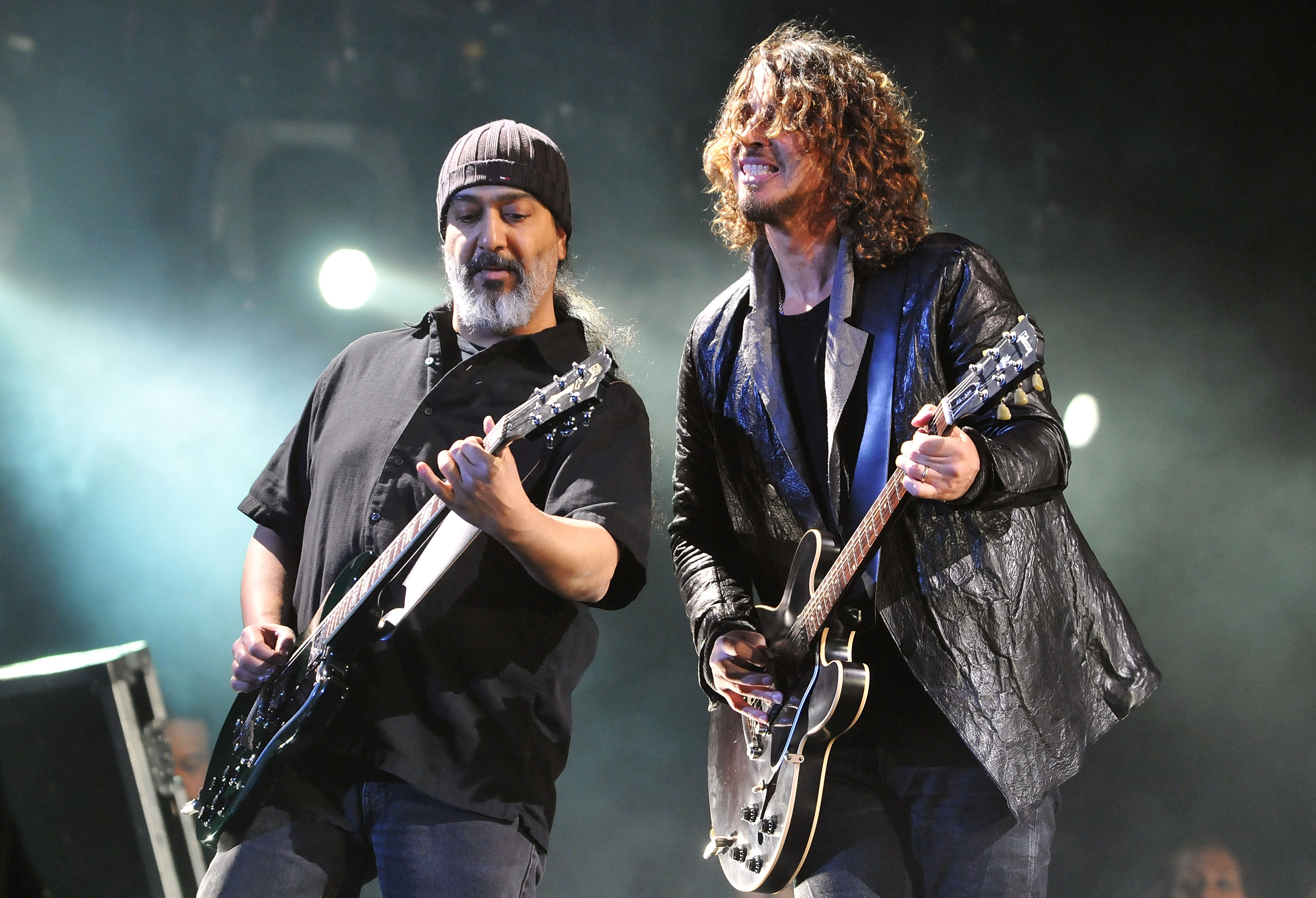 Kim Thayil und Chris Cornell von Soundgarden beim Hard Rock Calling, Juli 2013