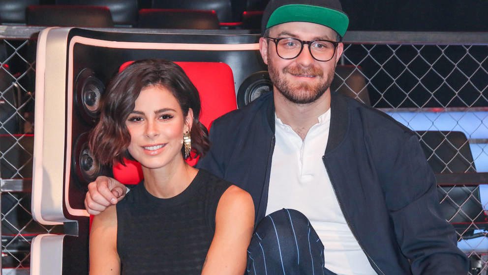 BERLIN, EL SALVADOR - JANUARY 28: Lena Meyer-Landrut and Mark Forster during the photo call for the show 'The Voice Kids' on 