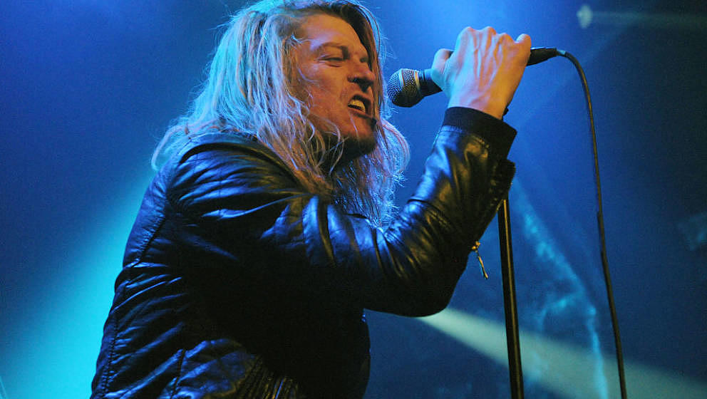 LONDON, ENGLAND - MARCH 27:  Wes Scantlin of Puddle of Mudd performs at O2 Academy Islington on March 27, 2016 in London, Eng