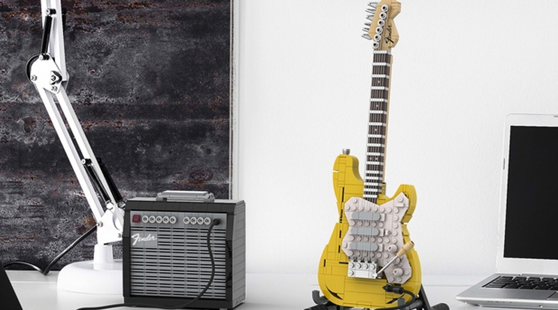 Das neue „Fender Stratocaster“-Bauset dürfte sowohl Musik- als auch LEGO-Freunden gefallen.