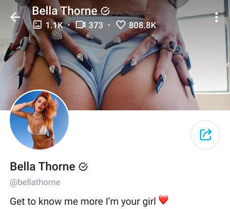 Bella Thorne auf OnlyFans