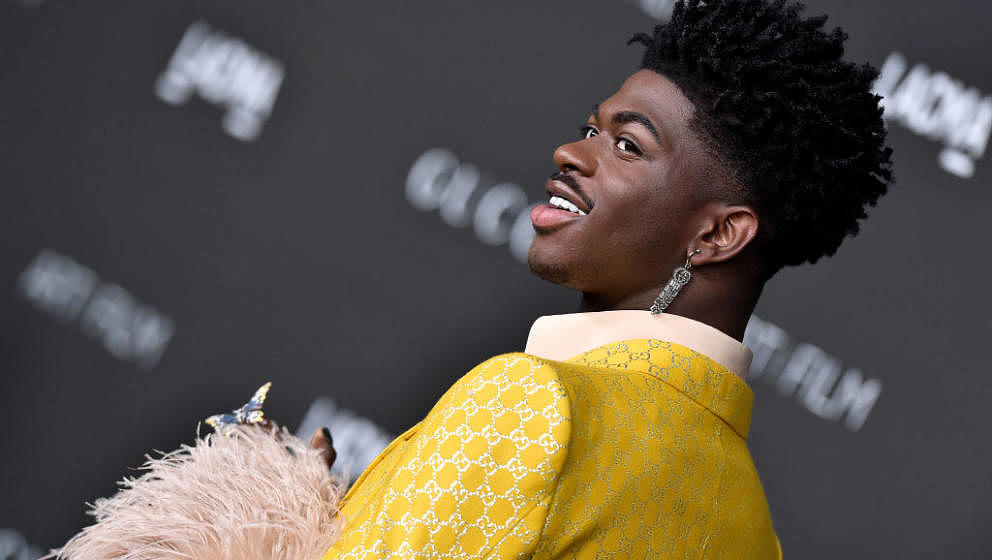 LOS ANGELES, CALIFORNIA - NOVEMBER 06: Lil Nas X attends the 10th Annual LACMA Art+Film Gala presented by Gucci at Los Angele