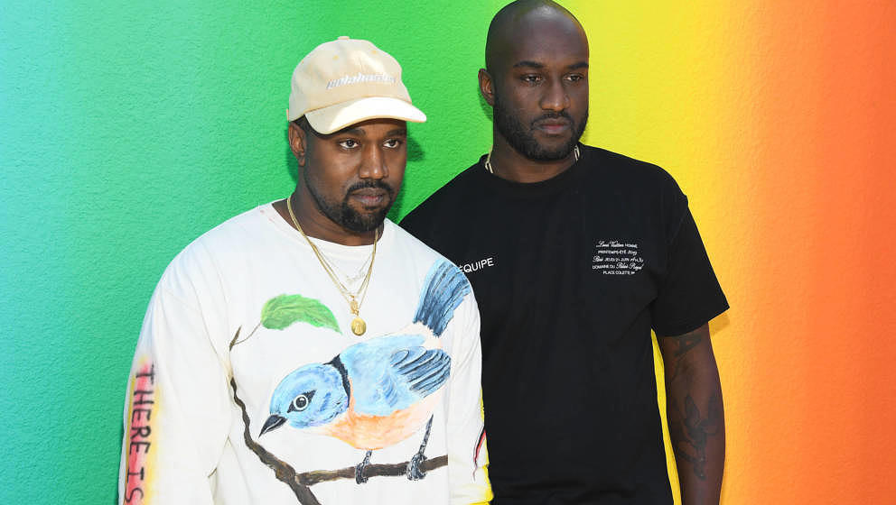 Kanye West und Virgil Abloh nach der Louis Vuitton Menswear Spring/Summer 2019 Show auf der Paris Fashion Week am 21. Juni 20