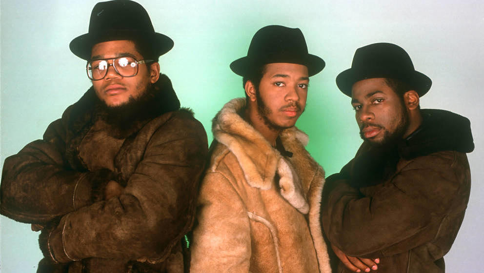 Joseph Simmons, Darryl McDaniels und Jam Master Jay: Run DMC im Jahr 1985 in New York