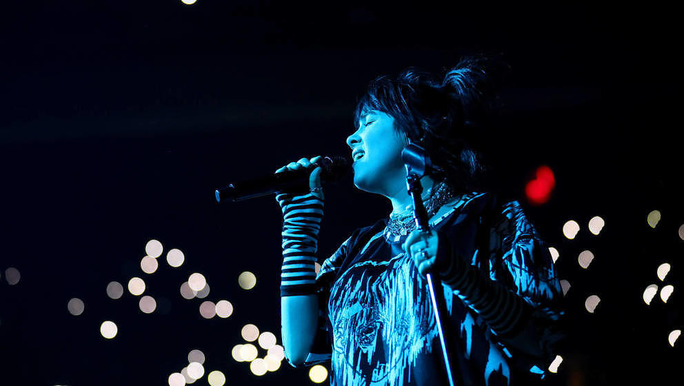 Billie Eilish live im Madison Square Garden am 18. Februar 2022 in New York City. 
