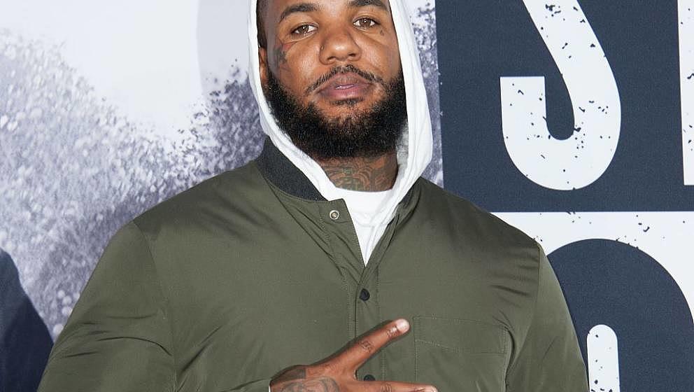 Jayceon Terrell Taylor aka 'The Game' arrives  the Universal Pictures And Legendary Pictures premiere of 'Straight Outta Comp