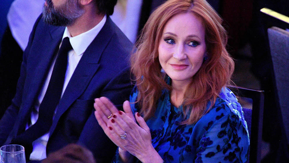 NEW YORK, NEW YORK - DECEMBER 12: J.K. Rowling arrives at the 2019 RFK Ripple of Hope Awards at New York Hilton Midtown on De