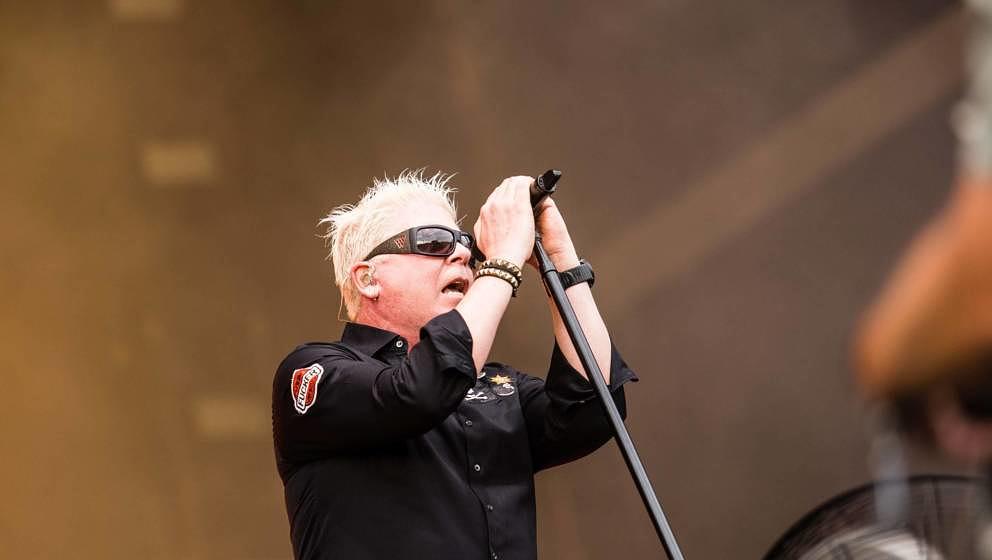 NUERBURG, GERMANY - JUNE 03: American singer Bryan Keith Holland aka Dexter Holland of the band The Offspring performs live o