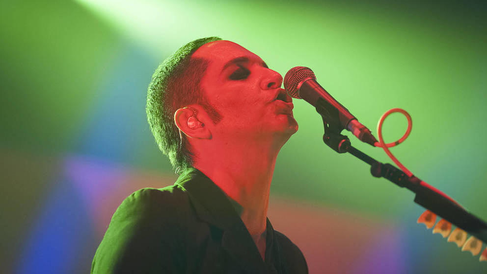 LONDON, ENGLAND - OCTOBER 23:  Brian Molko of Placebo performs live on stage at O2 Academy Brixton on October 23, 2017 in Lon