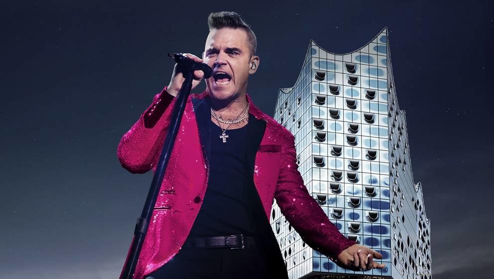 Robbie Williams wird im November 2022 in der Hamburger Elbphilharmonie auftreten.