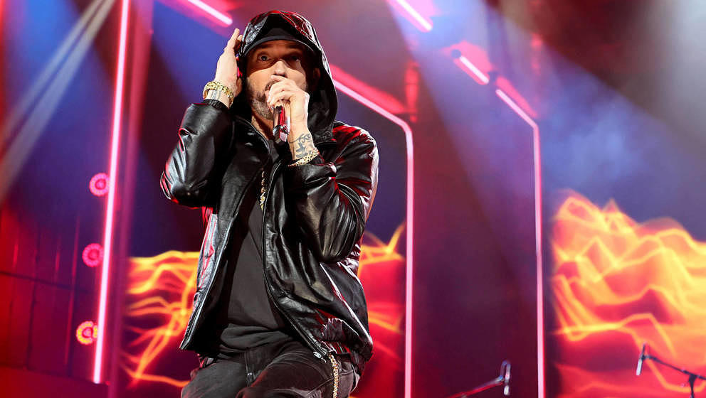 Eminem während der 37. Rock & Roll Hall of Fame Zeremonie in LA 2022