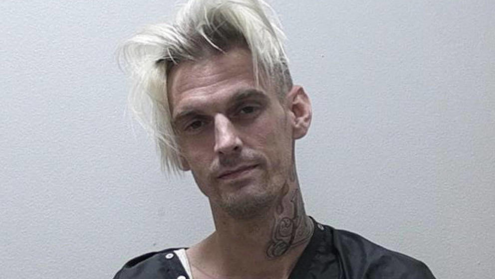 CLARKESVILLE, GA - JULY 15:   In this handout photo provided by the Habersham Co Sheriff Office, Singer Aaron Carter poses fo