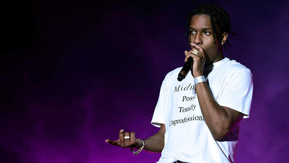 INDIO, CA - APRIL 22:  Recording artist ASAP Rocky performs onstage during day 1 of the 2016 Coachella Valley Music & Art
