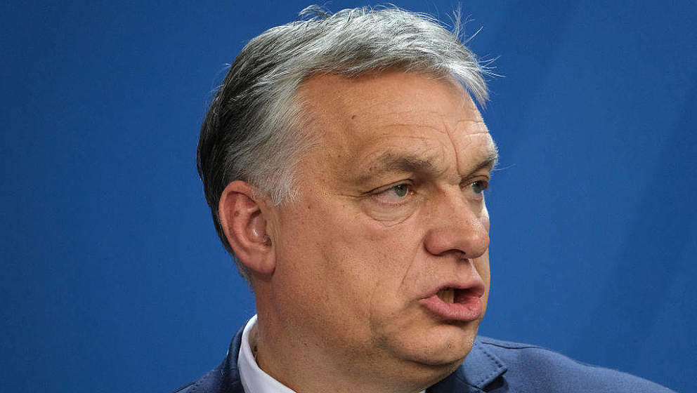 Viktor Orbán bei einem Besuch in Berlin, 2020,

