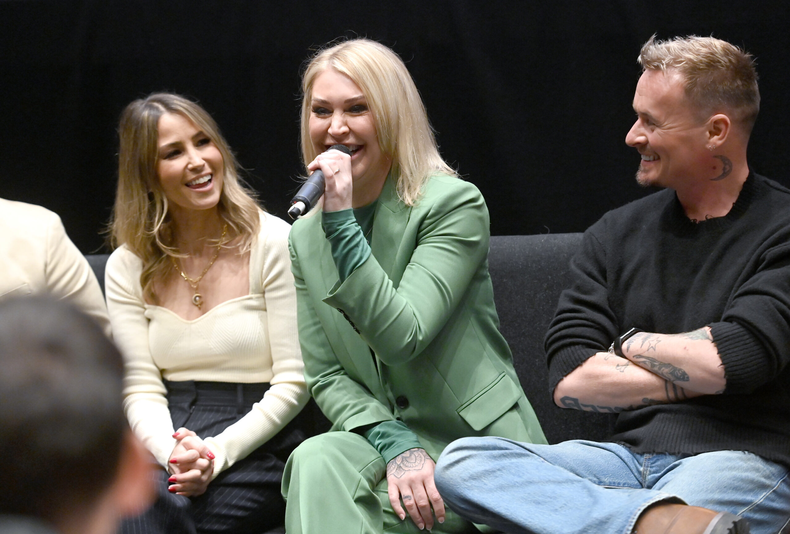 Rachel Stevens, Jo O'Meara und Jon Lee von S Club