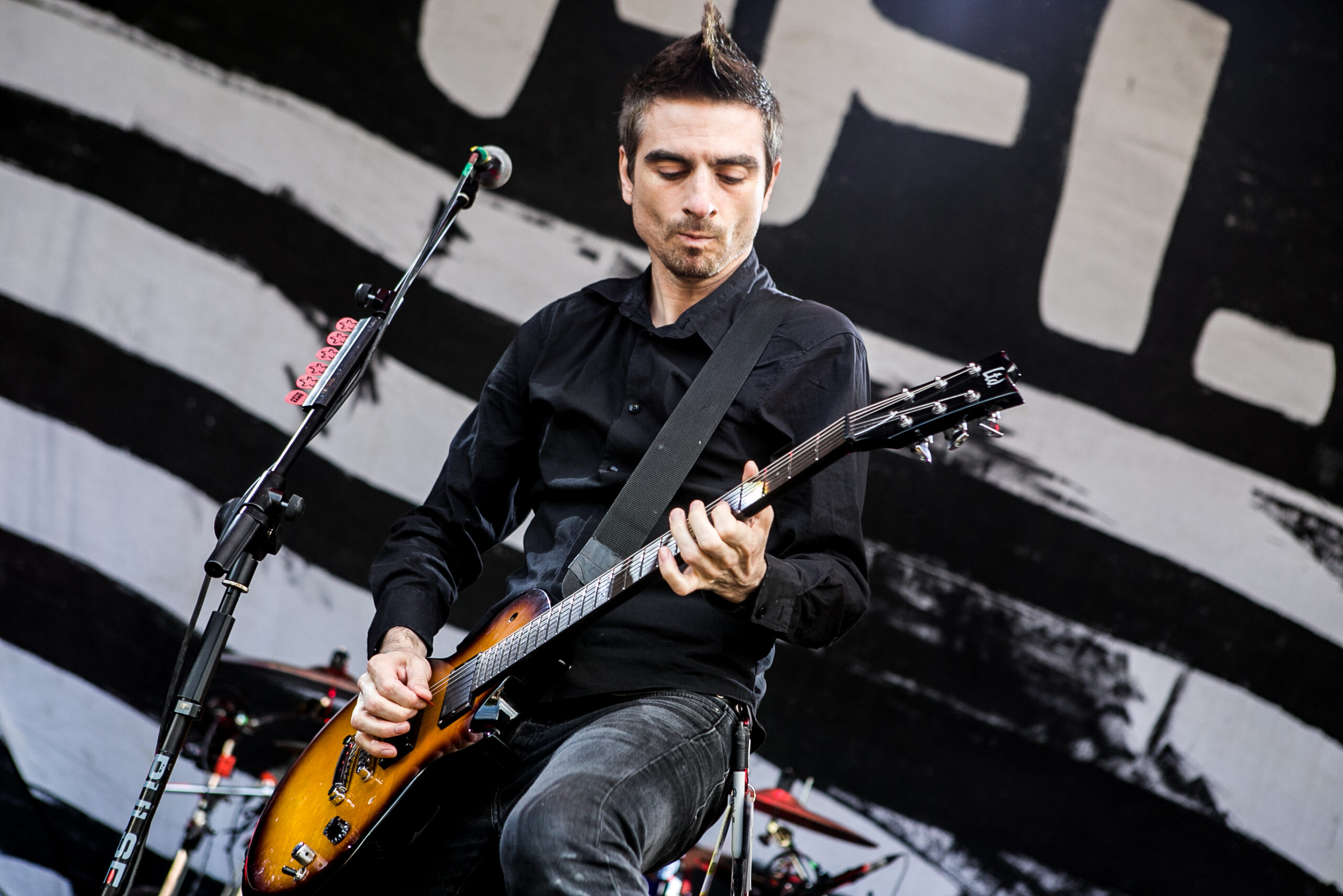 Justin Sane von Anti-Flag live