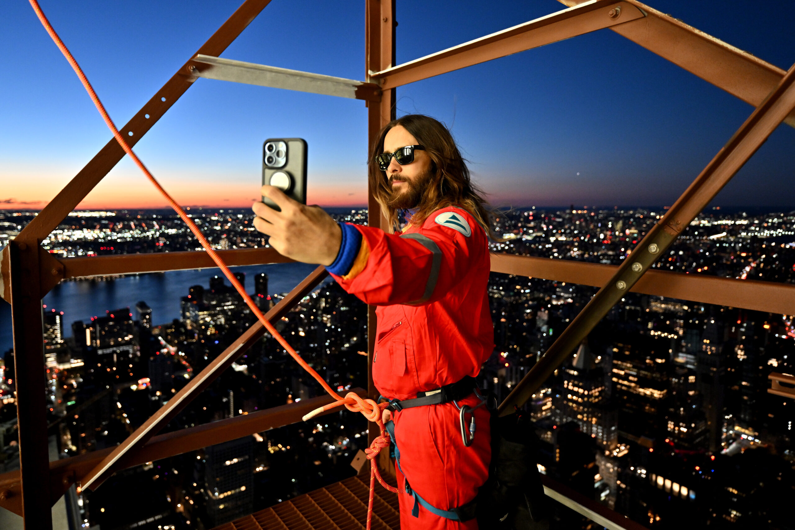 Jared Leto auf dem Empire State Building