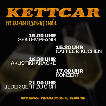 Kettcars Neujahrsmatinee: Tagesablauf 