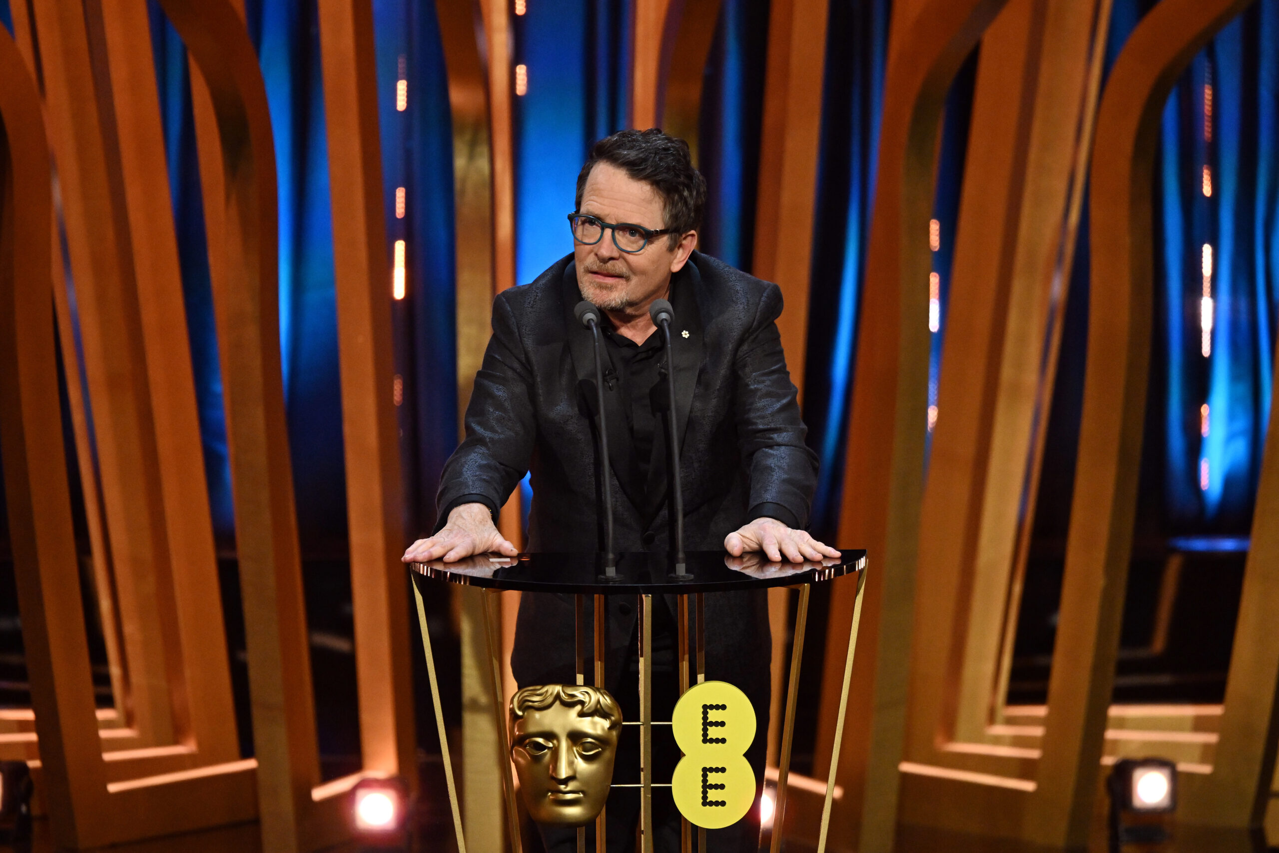Michael J. Fox auf der Bühne der BAFTA Awards