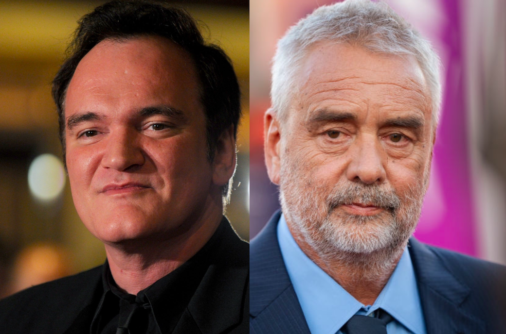 links: Quentin Tarantino, rechts: Luc Besson
