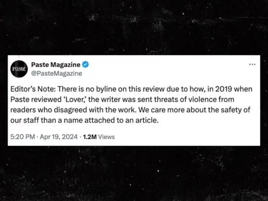 "Paste" erklärt die Anonymisierung eines Textes über Taylor Swift