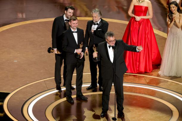 Stephen James, Rhys Salcombe, Gerd Nefzer und Paul Lambert bei den Oscars 2025