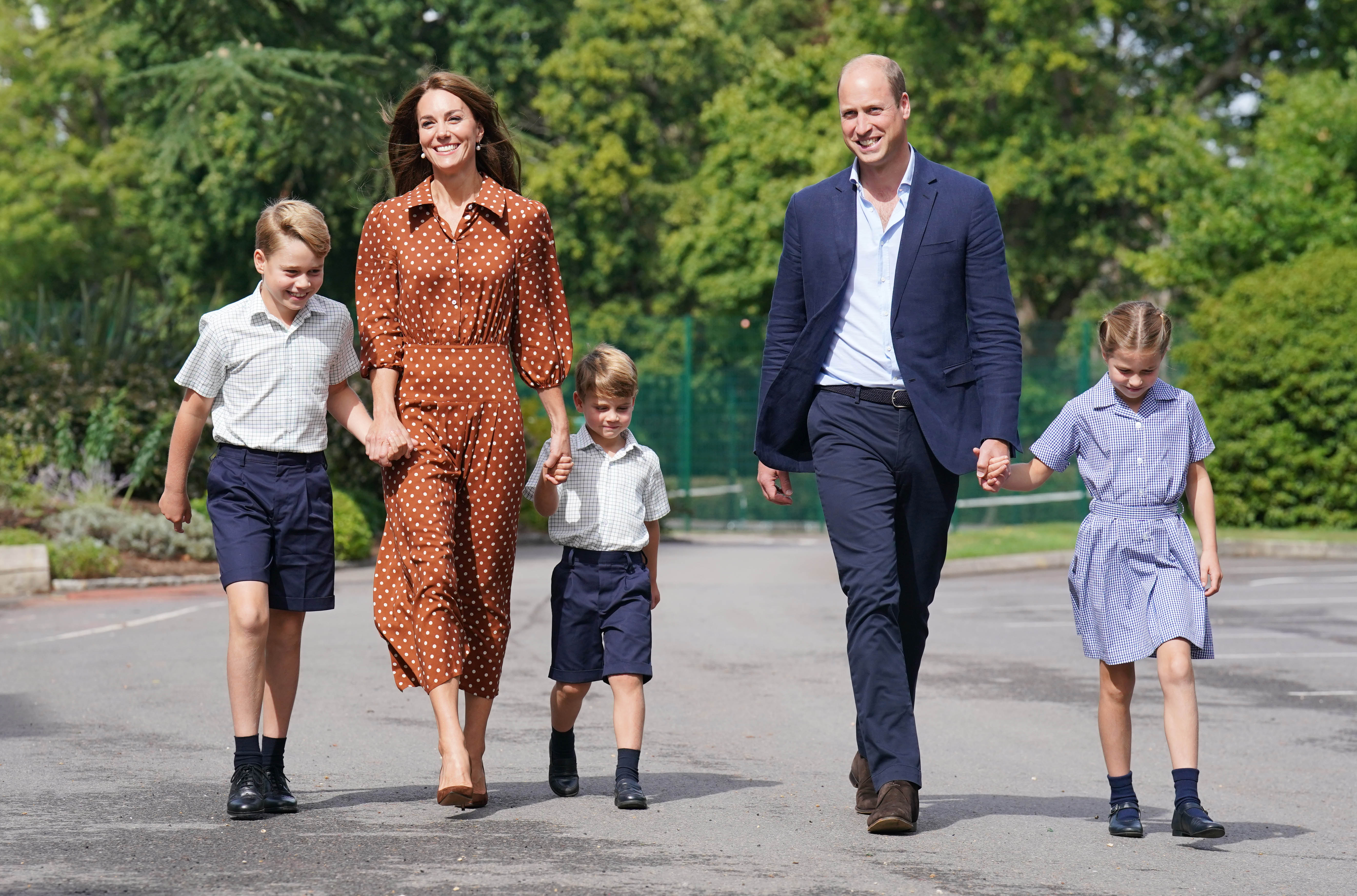 Prinz William und Prinzessin Kate mit ihren Kindern