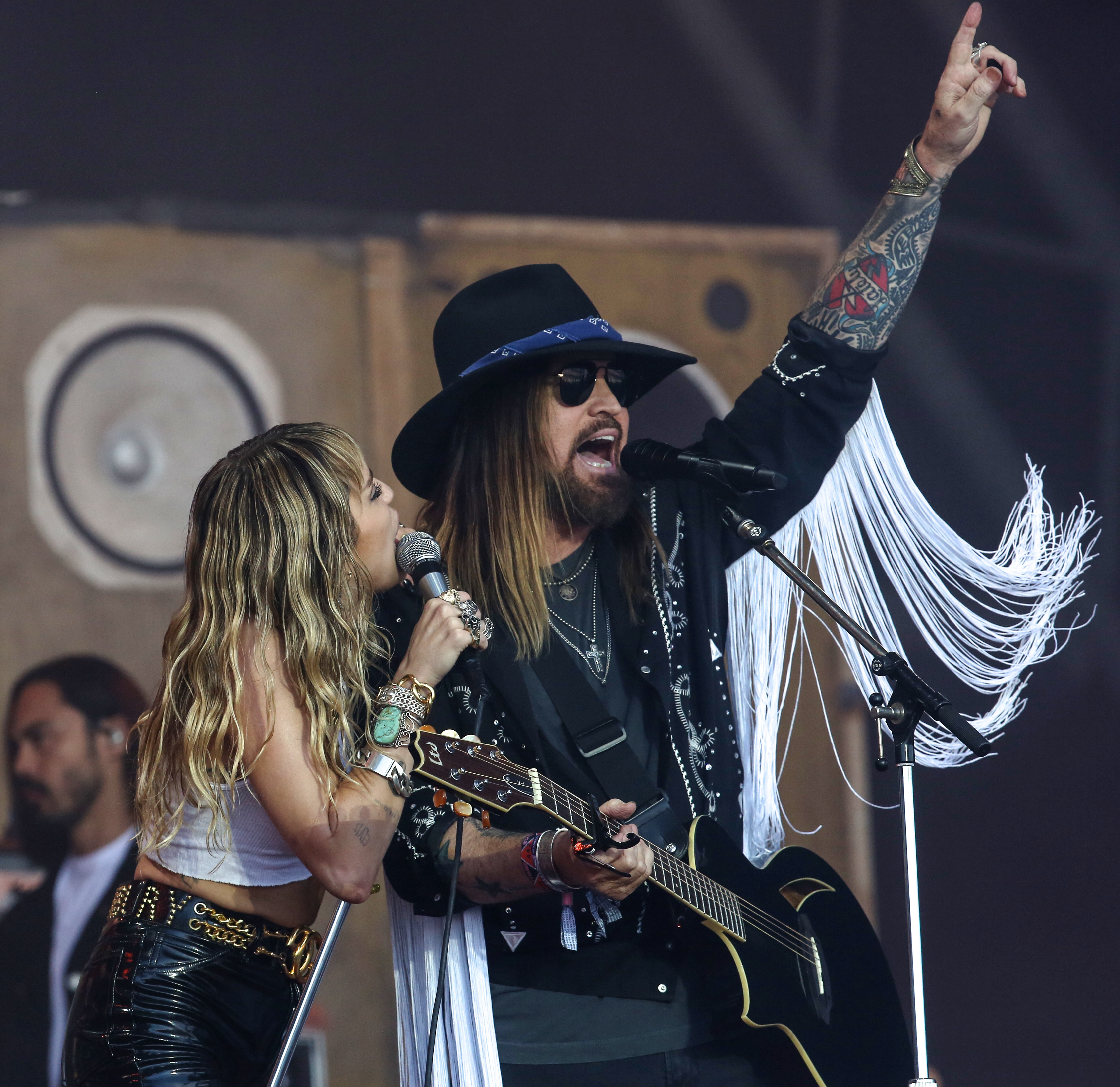 Miley Cyrus und Billy Ray Cyrus