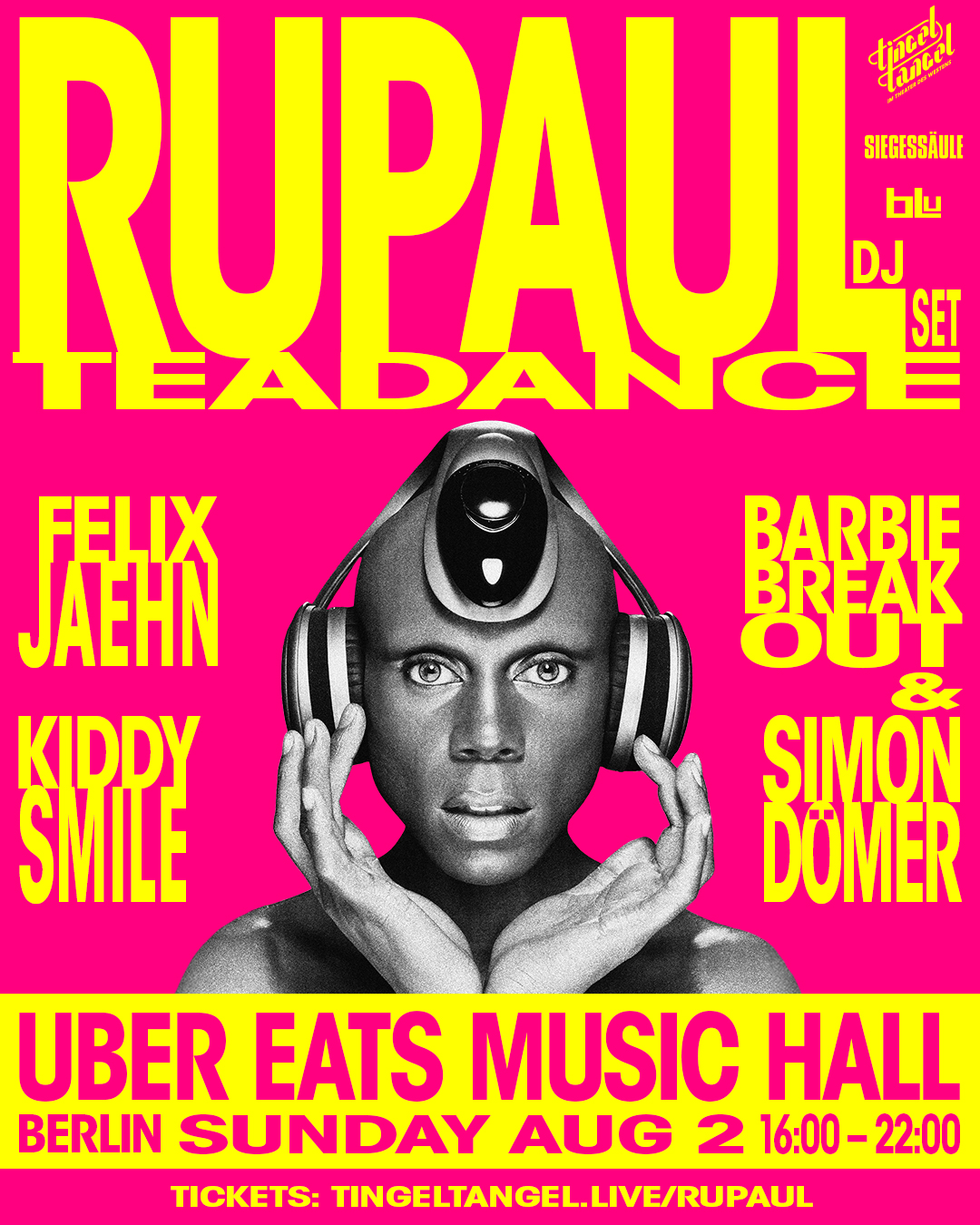 RuPaul legt erstmals in Berlin auf.